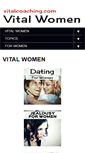 Mobile Screenshot of datingforwomen.vitalcoaching.com
